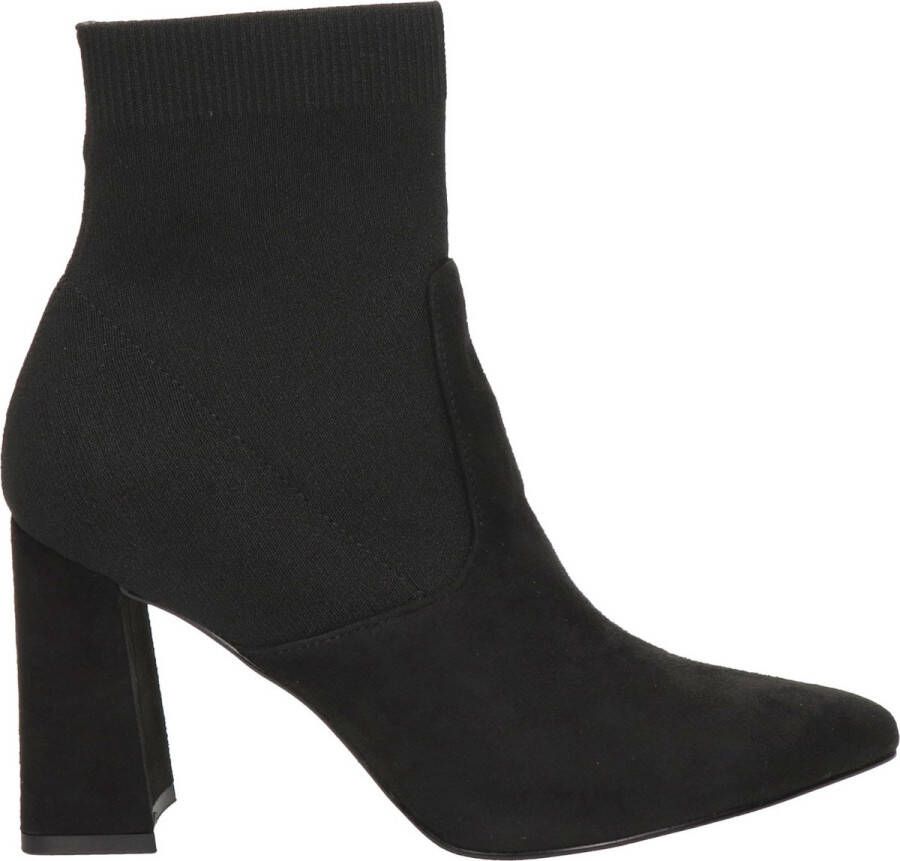 STEVE MADDEN Purify Bootie Zwart Suede Enkellaars met hak Dames