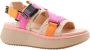 Steve Madden Beige Geweven Sandalen met Roze en Oranje Banden Multicolor Dames - Thumbnail 8