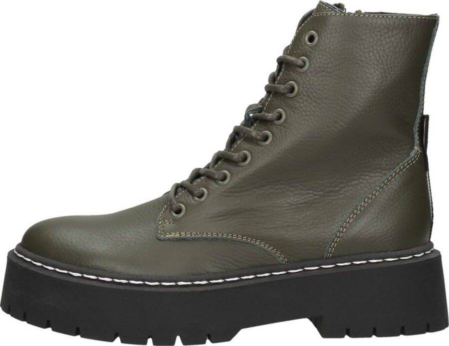 Steve Madden Skylar Veterschoenen Hoog khaki