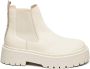 Steve Madden Veerly Boots Bone Suède en Leren Enkellaarzen Beige Dames - Thumbnail 1