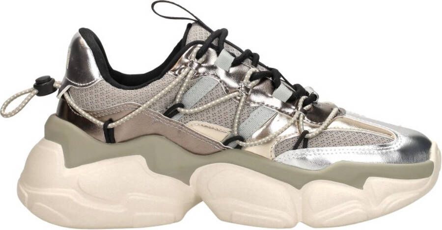 Steve Madden Falori Stijlvolle Sneaker voor Mannen en Vrouwen Gray Dames - Foto 2