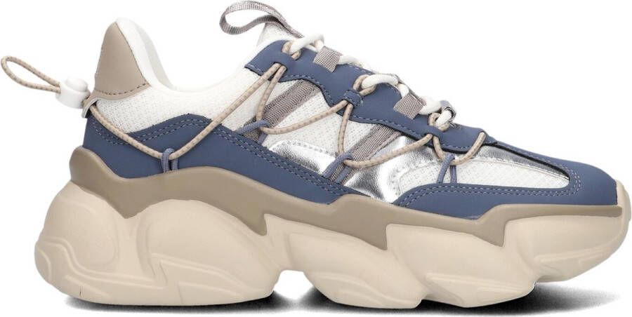 Steve Madden Spectator Sneakers Leren Sneaker Dames Blauw