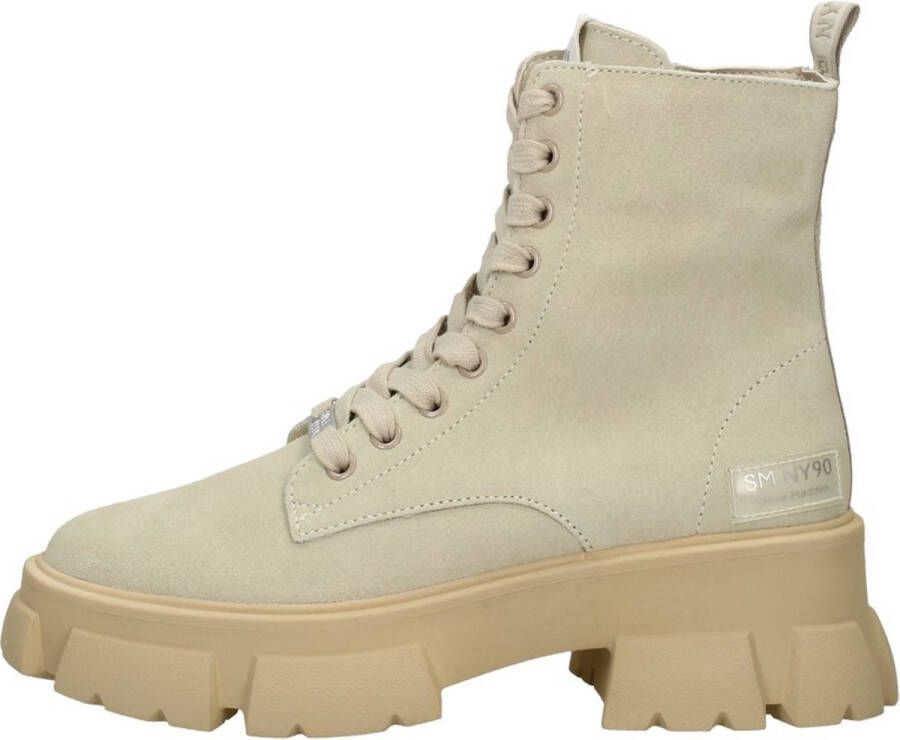 Steve Madden Chunky Sole Leren Laarzen Beige Dames