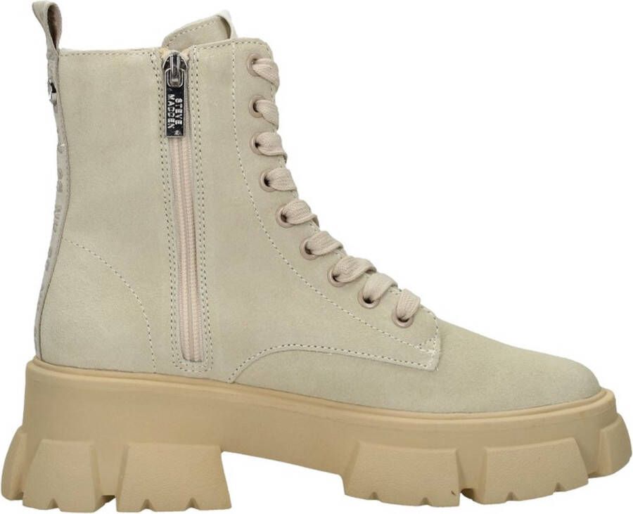 Steve Madden Chunky Sole Leren Laarzen Beige Dames