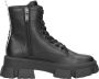 Steve Madden Chunky Sole Leren Laarzen Black Dames - Thumbnail 1