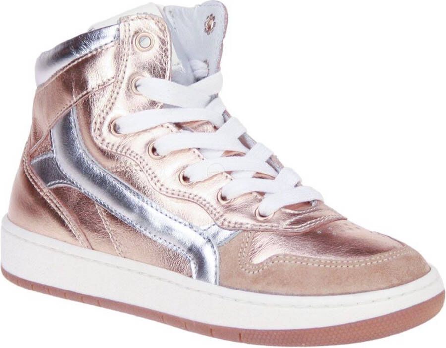 Stones and Bones Losot Metallic Zalmroze Sneaker Roze Dames