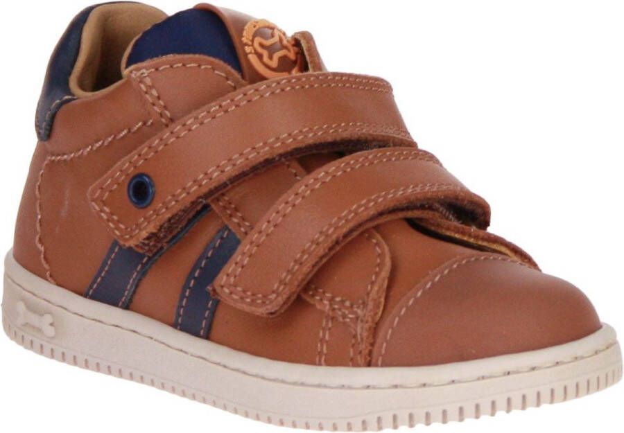 Stones and Bones Niso Cognac Velcroschoen