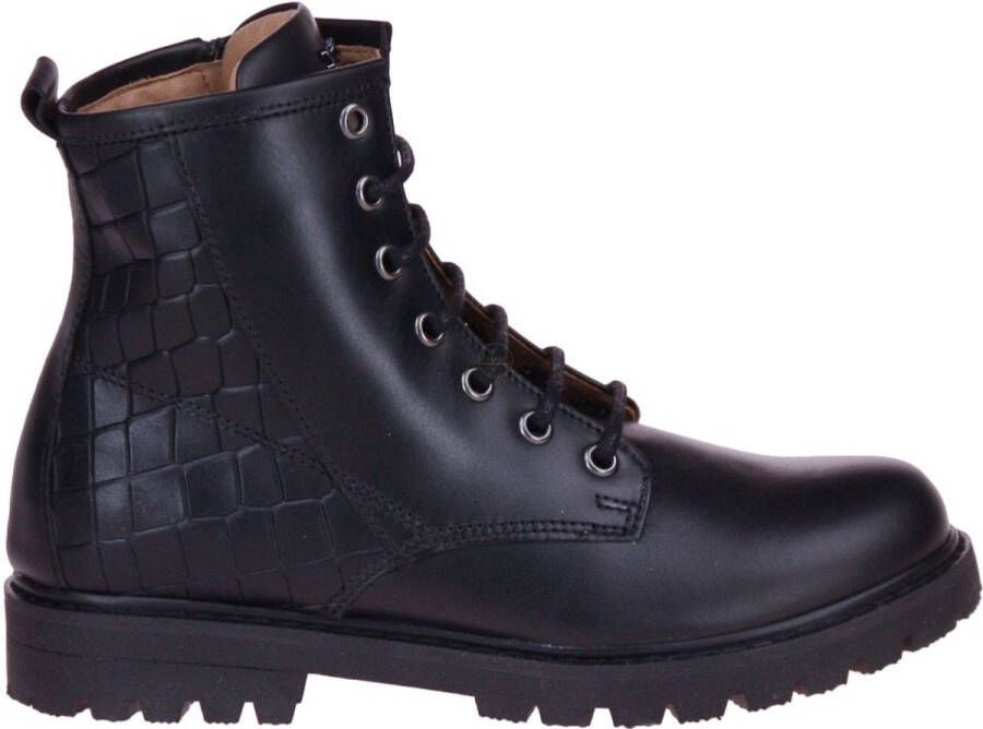 Stones and Bones Stones & Bones Basis Zwarte Veterboot