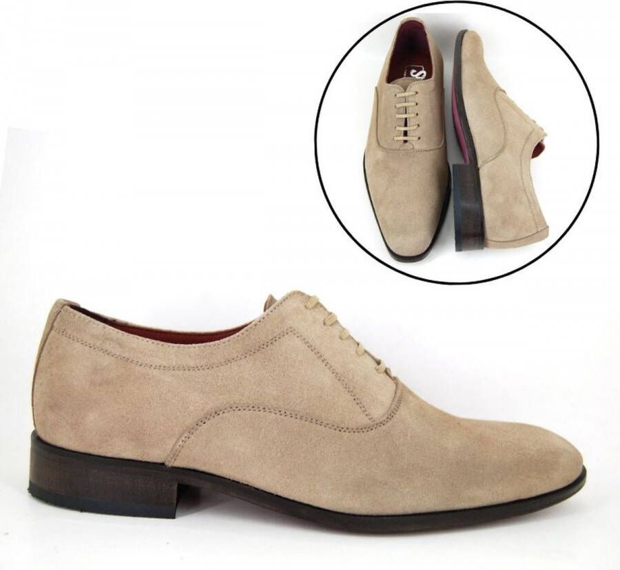 Stravers Grote Maten Schoenen Stravers Herenschoenen Beige Suede Grote Maten Zomerschoenen Heren Trouwschoenen