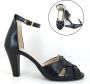 Stravers Grote Maten Schoenen Stravers Peeptoe Pumps met Bandje Grote Maten Sandalen met Hakken - Thumbnail 1