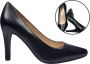 Stravers Grote Maten Schoenen Stravers Zwarte Pumps Leer. Stijlvolle Hoge Hakken Grote Maten - Thumbnail 1