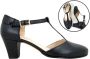 Stravers Grote Maten Schoenen Stravers Zwarte T-band Pumps Damesschoenen Grote Maten - Thumbnail 1