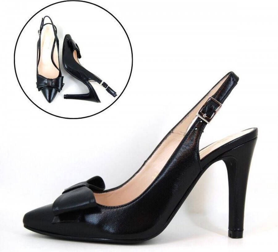 Stravers Kleine Maten Schoenen Stravers Slingbacks Pumps Zwart Kleine Maten Hoge Hakken