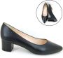 Stravers Kleine Maten Schoenen Stravers Spitse Pumps met Blokhak Kleine Dames Maten Luxe Zwarte Pumps - Thumbnail 1