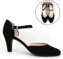 Stravers Kleine Maten Schoenen Stravers Zwarte Pumps met Enkelbandje Kleine Maten Elegante Pumps met Hak - Thumbnail 1