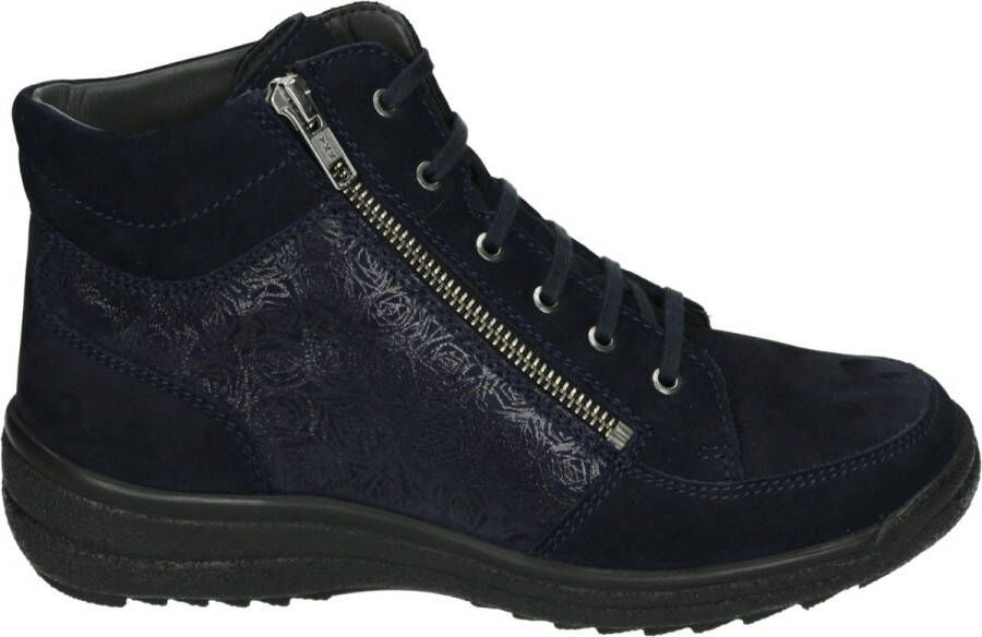 Strober SENTA 73017H1 VeterlaarzenHoge sneakersDames veterschoenenHalf-hoge schoenen Blauw