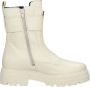 Sub55 Biker boots Enkellaarsjes Plat gebroken wit - Thumbnail 2