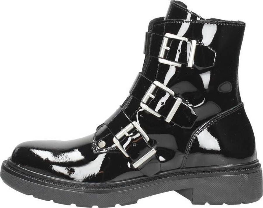 Sub55 Biker boots Enkellaarsjes Zwart lak