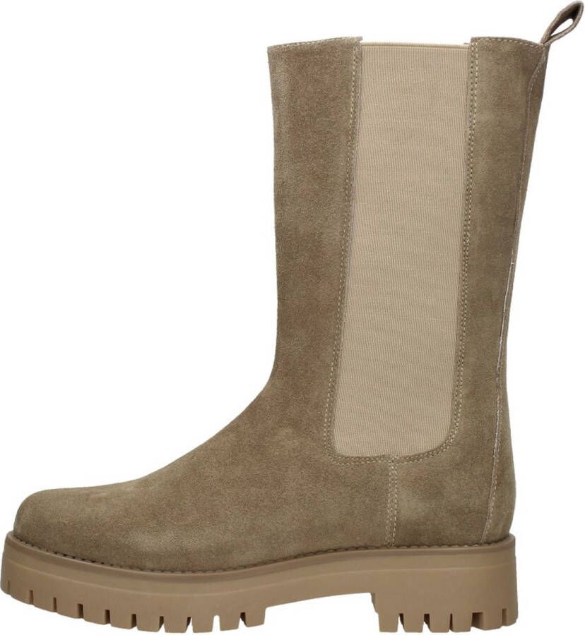 Sub55 Chelsea boots Enkellaarsjes Plat taupe