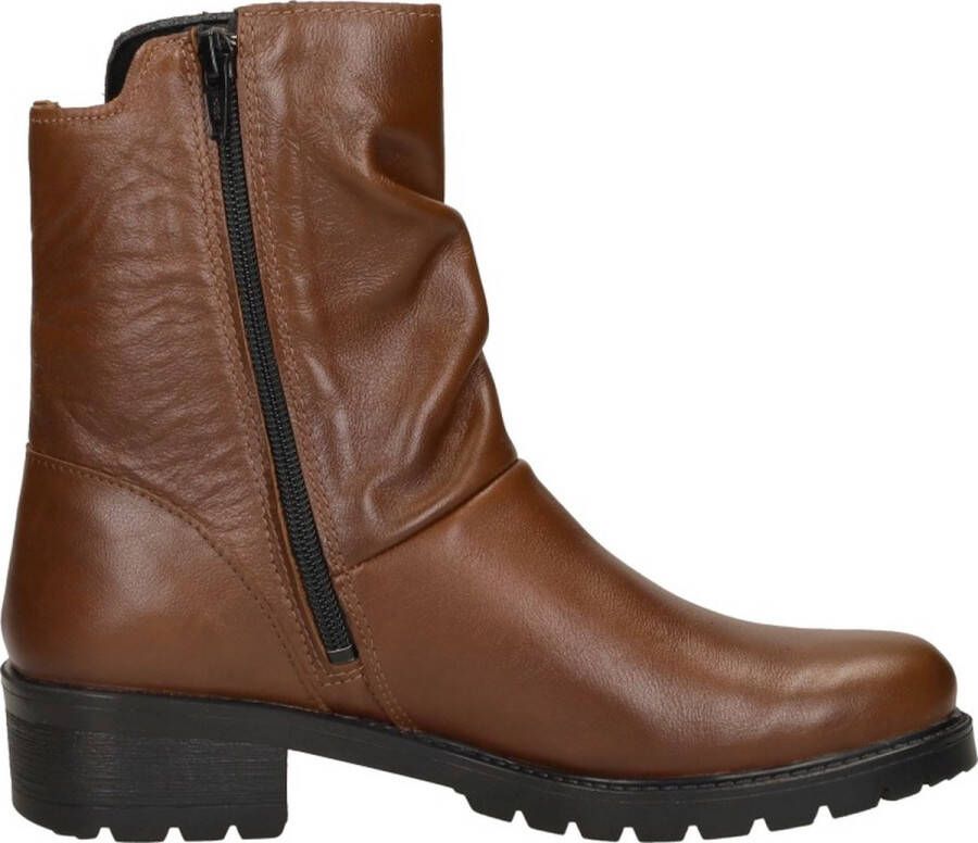 Sub55 Comfort Collection Joe 64 Enkellaarsjes Plat cognac