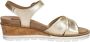 SUB55 Comfort Collection Klara 02 Sandalen Plat goudkleur - Thumbnail 7