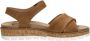 Sub55 Comfort Collection Mia 01 Sandalen Plat cognac - Thumbnail 1