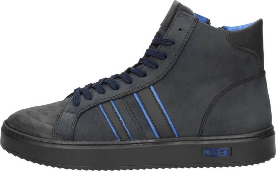 Sub55 Jongens veterschoenen Hoog blauw