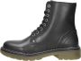 Sub55 Meisjes veterboots Veterschoen hoog zwart - Thumbnail 1