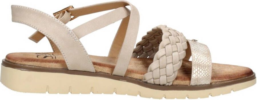 Sub55 Sandalen Plat Sandalen Plat Beige