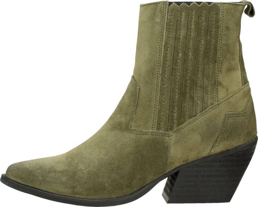 Sub55 Western boots Enkellaarsjes Hak groen