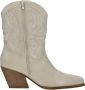 Sub55 Western boots Enkellaarsjes Hak beige - Thumbnail 1