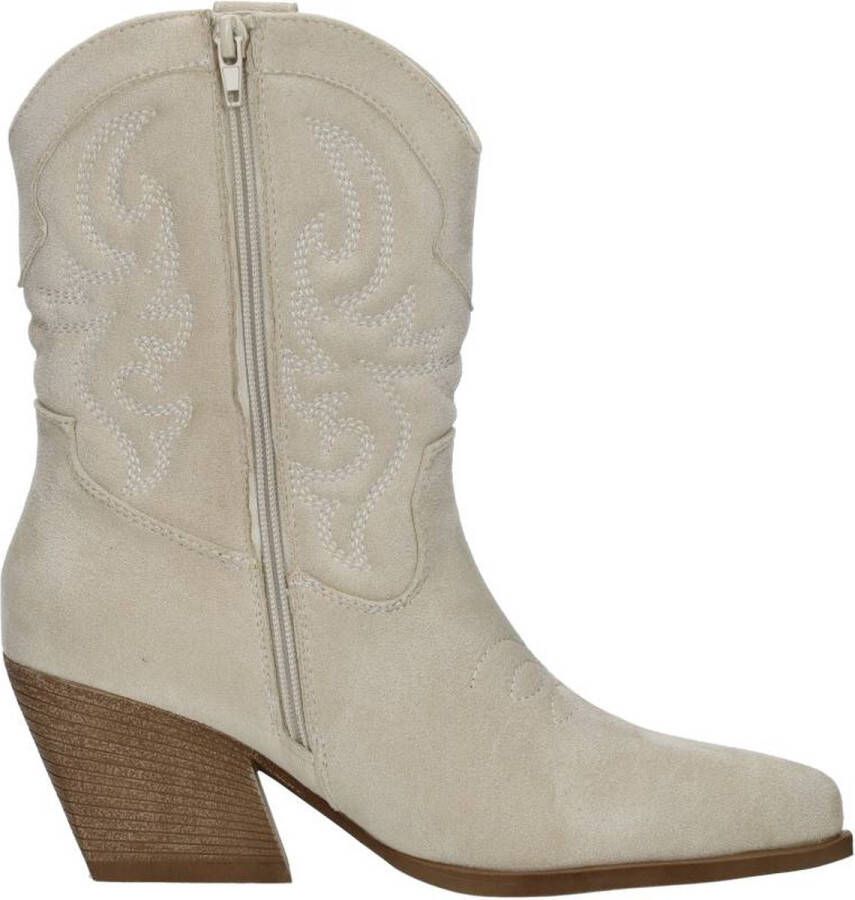 Sub55 Western boots Enkellaarsjes Hak beige - Foto 1