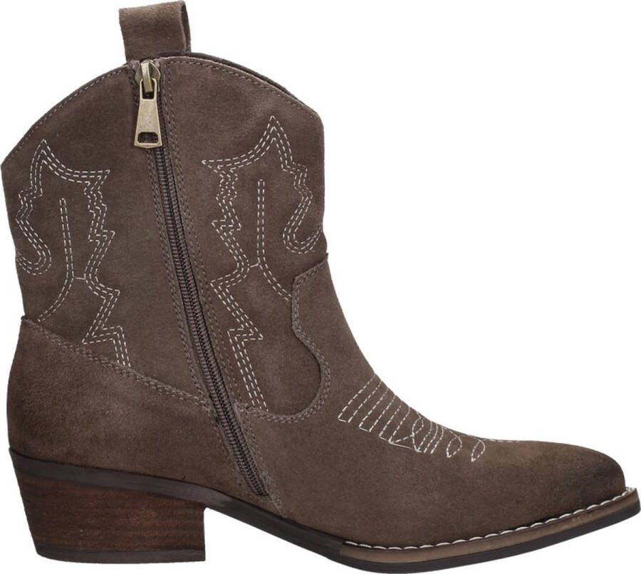 Sub55 Western boots Enkellaarsjes Hak taupe