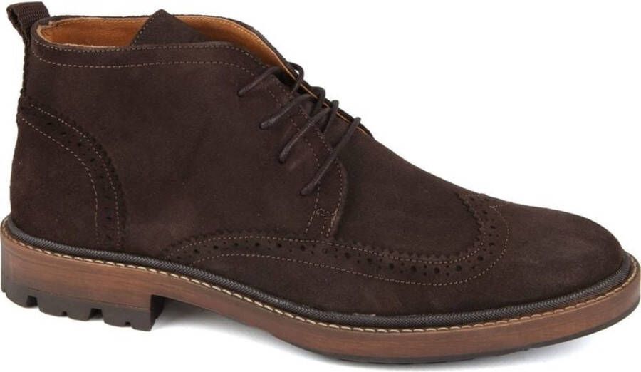 Suitable Brogue Bruin Schoen cm Suede Heren Veterschoenen