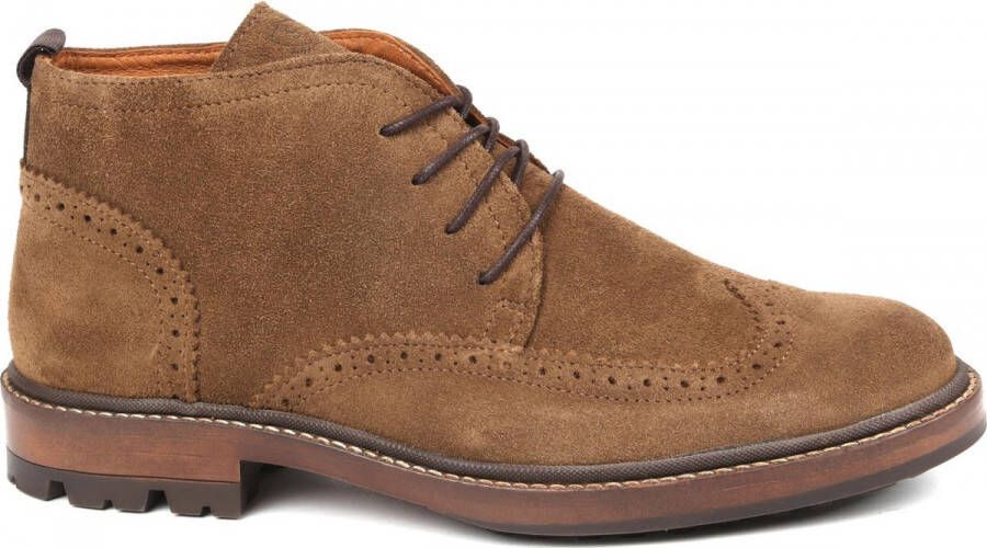 Suitable Brogue Camel Schoen cm Suede Heren Veterschoenen