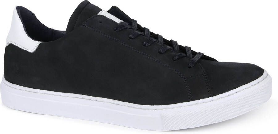 Suitable Nubuck Seron Sneaker Donkerblauw Schoen cm Leer Heren Veterschoenen