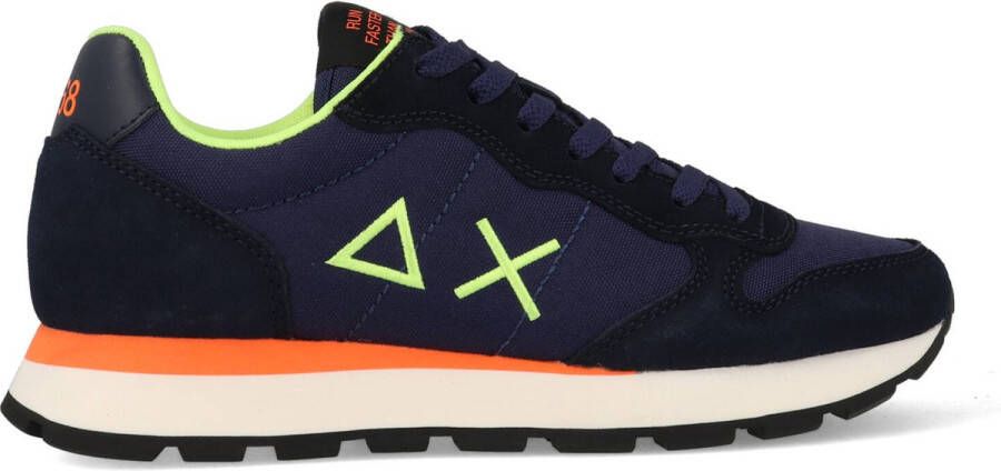 Sun68 Sneaker Tom Fluo Navy Heren Sneakers