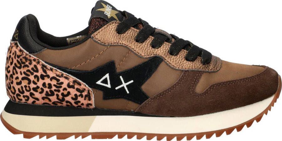 Sun 68 Stargirl Animal dames sneaker Cognac