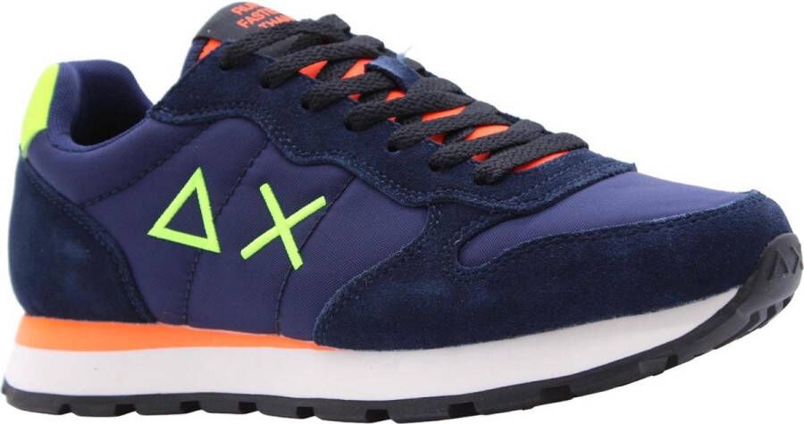 Sun68 Fluo Navy Blue Hardloopschoen Tom Solid Blue Heren