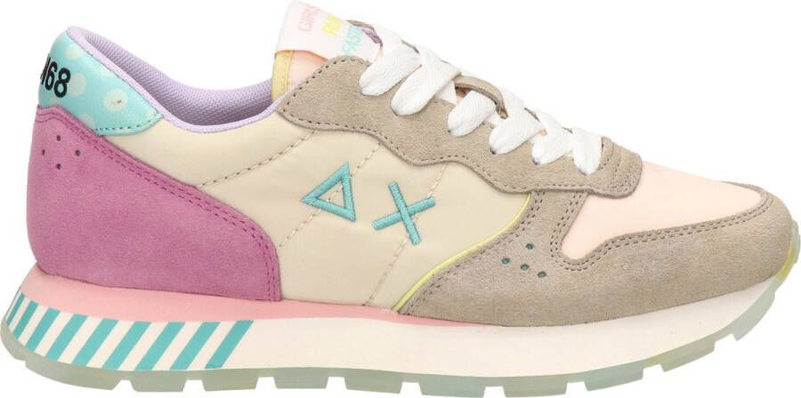 Sun 68 Ally Candy Cane dames sneaker Beige multi - Foto 2