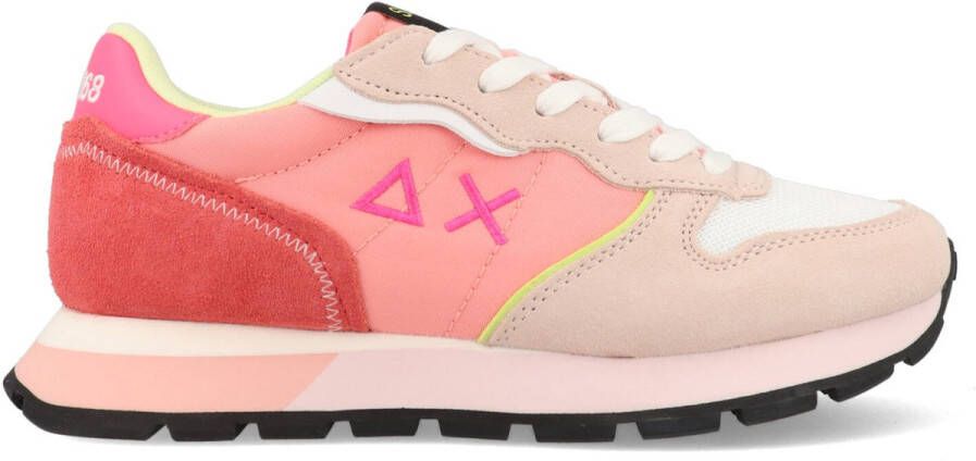 SUN68 Sun 68 Ally Color Explosion Sneakers Dames Roze