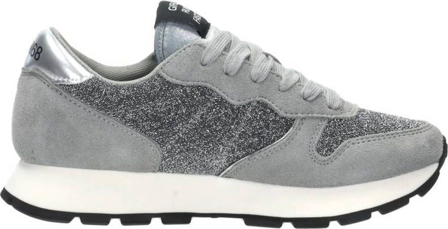 Sun68 Ally Glitter-Mesh Sneakers Streetwear Vrouwen