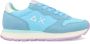 Sun68 Blauwe Nylon Sneakers Ally Solid Blue Dames - Thumbnail 1