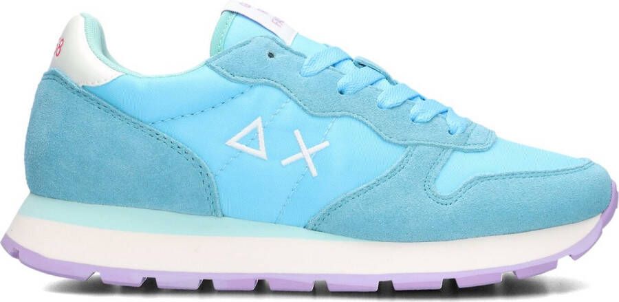 Sun68 Blauwe Nylon Sneakers Ally Solid Blue Dames