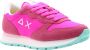 Sun68 Sun 68 Ally Solid Nylon dames sneaker Fuchsia - Thumbnail 7