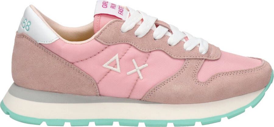 Sun68 Sun 68 Ally Solid Nylon dames sneaker Roze