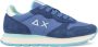 Sun68 Solide Nylon Sneakers in Avio Blauw Blue Dames - Thumbnail 1