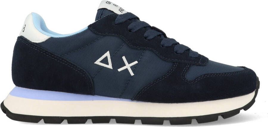 Sun 68 Dames Sneaker Ally Solid Nylon Navy Blue BLAUW