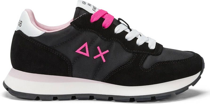 Sun 68 Ally Solid Nylon dames sneaker Zwart