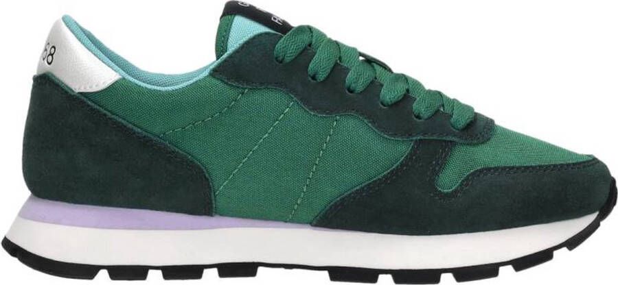 Sun68 Ally Solid Sneakers Herfst Winter 2023 2024 Collectie Green Dames